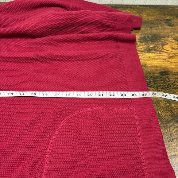 J Jill pureJill Size XL Cotton Cashmere Sweater Thermal Waffle Knit Pockets NEW - Picture 6 of 11